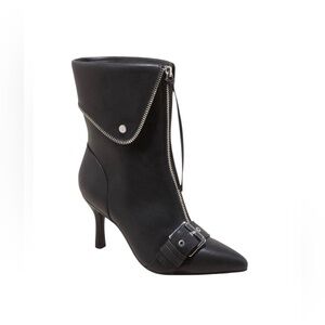 A New Day Women's Mickey Point Toe Moto Ankle Boots Black 10 NWT BUT NO BOX